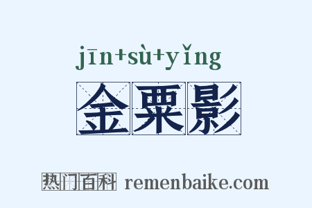 金粟影是什么意思的图片